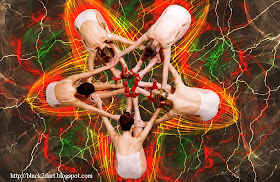 photoshop art_neon glow_abstract art