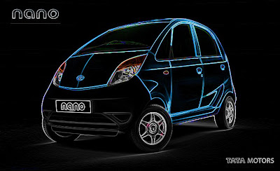 tata nano blue color photo