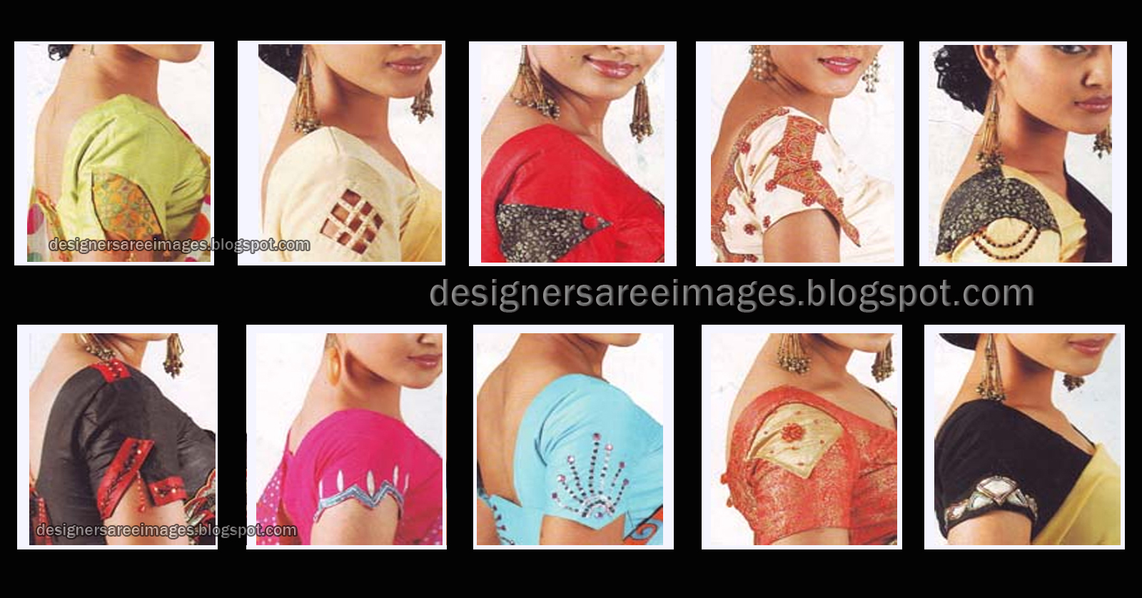 Latest Blouse Design Collection 2010, Blouse Back Design, Blouse Neck Patterns, Blouse Sleeves Design
