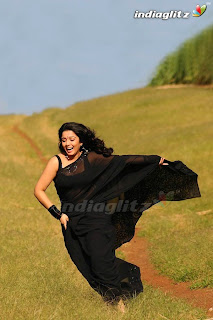 Actress Charmi in Black Saree Pictures
