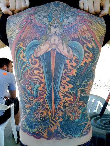 A Celtic tattoo on man's right A Celtic tattoo on man's right