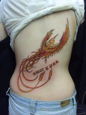 Phoenix tattoo for girl stencil phoenix tattoo designs
