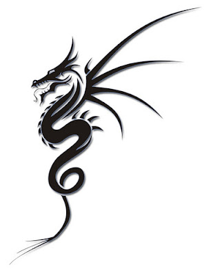 Tribal Dragon Tattoo simple tribal dragon tattoo design