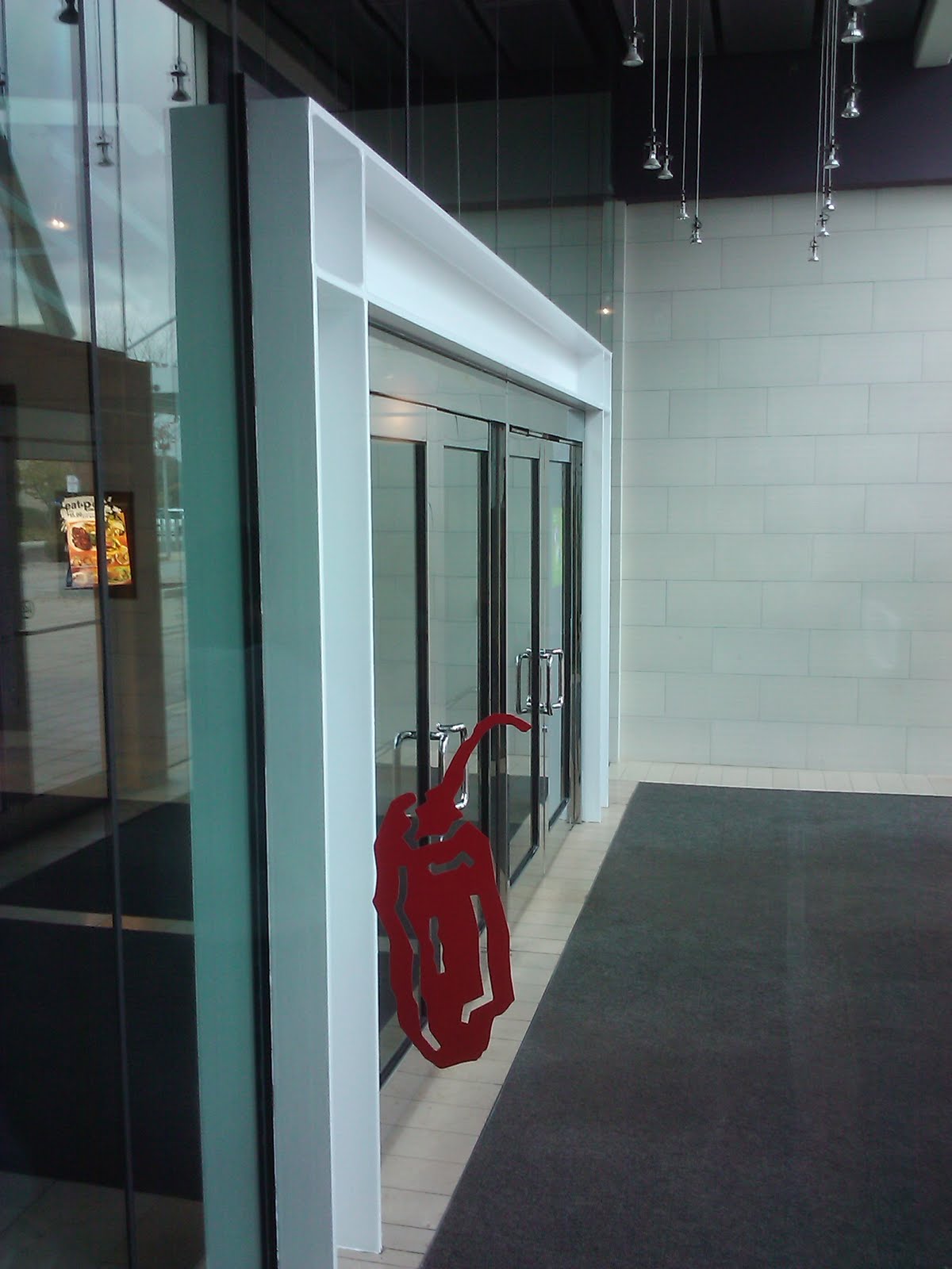 I am always surprised by the modern details at the Plymouth Meeting Mall.