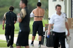 Foto de Ronaldo do Corinthians sem camisa