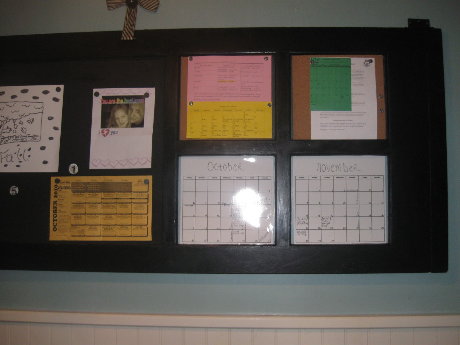 The Modern Cottage Company Message Board Out of Old Screen Door