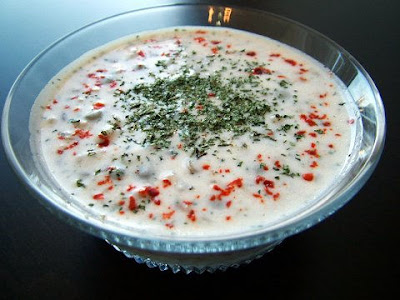 yoğurtlu yaz çorbası
