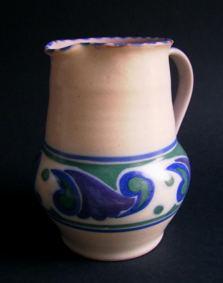 Rob's Poole Pottery Blog Traditional Paisley Pattern Jug 559 OR