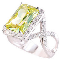 peridot diamond ring