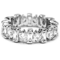 gold diamond eternity ring