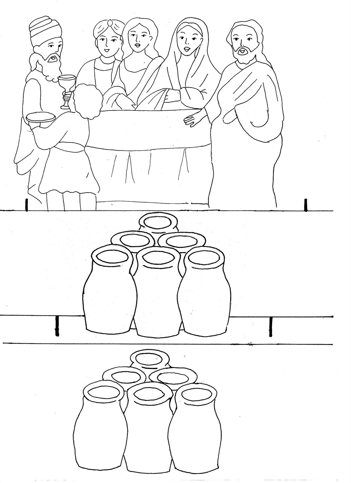 Bricolage : Jésus fait le miracle de changer l'eau en vin