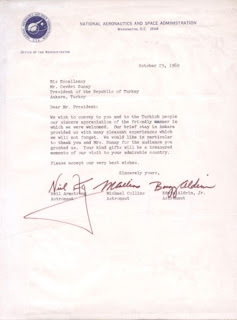 astronauts letter to Turkish President