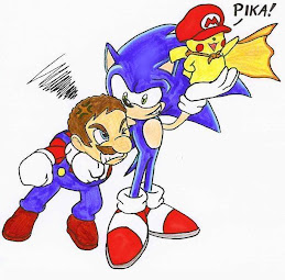 Mario And Sonic Fighting Over