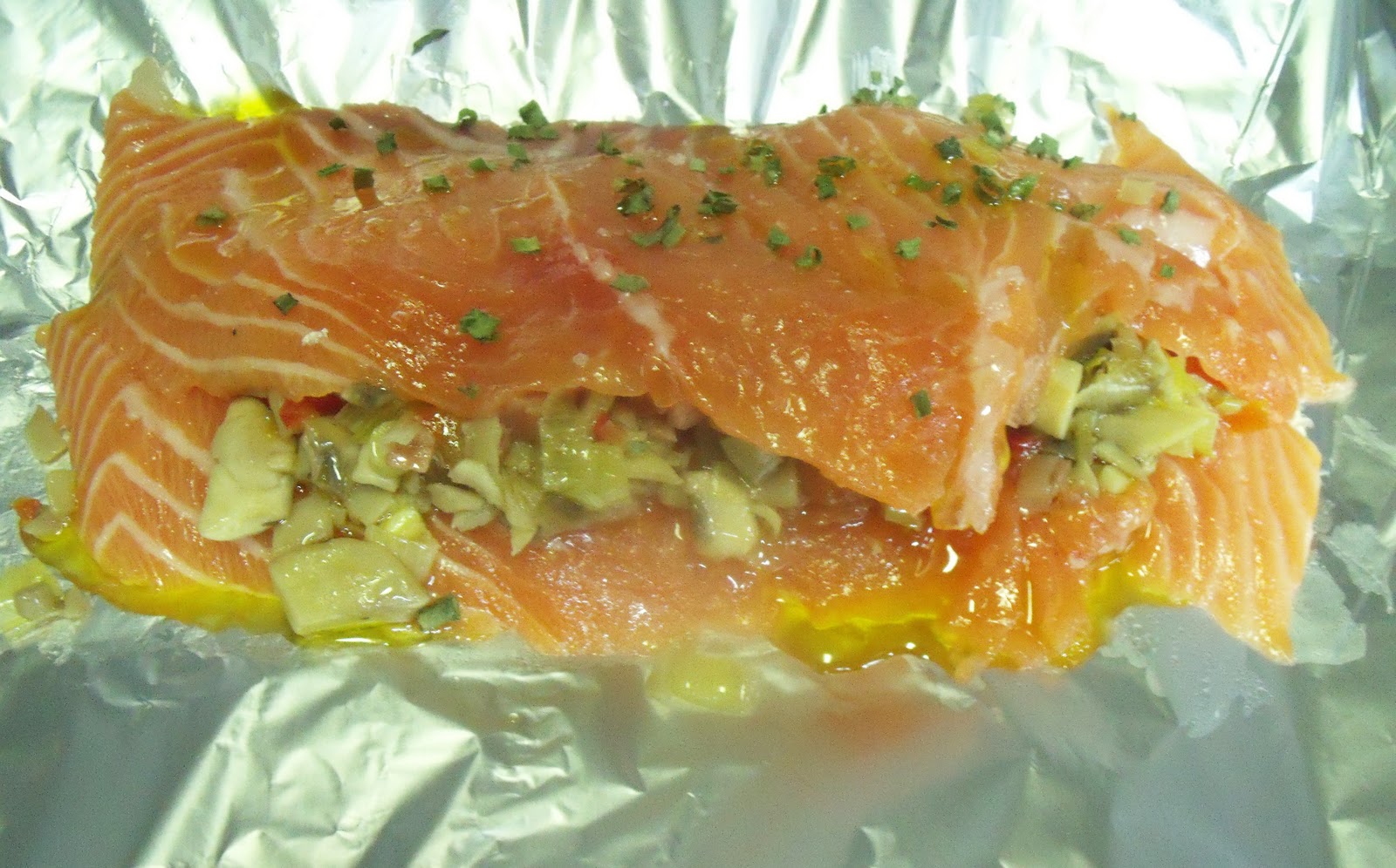 ENCINAS MENU SALMON EN PAPILLOTE