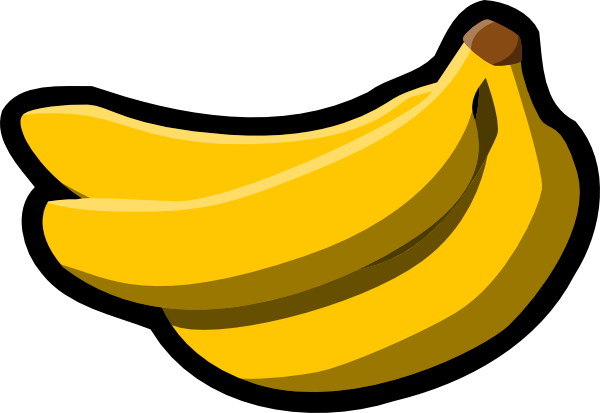 banana clip art 072910 vector