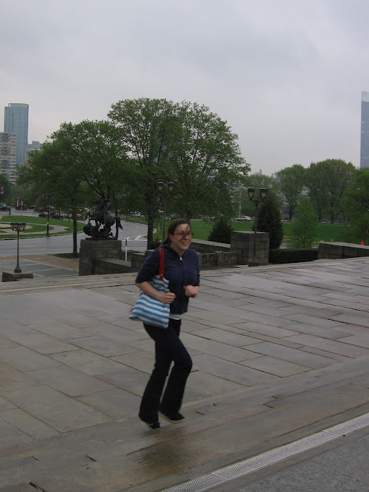 Janine Retracing Rocky's Steps