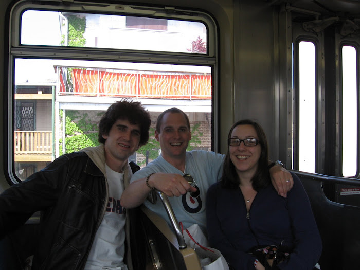 Us & Our New Friend Doug On The El. (Chicago)
