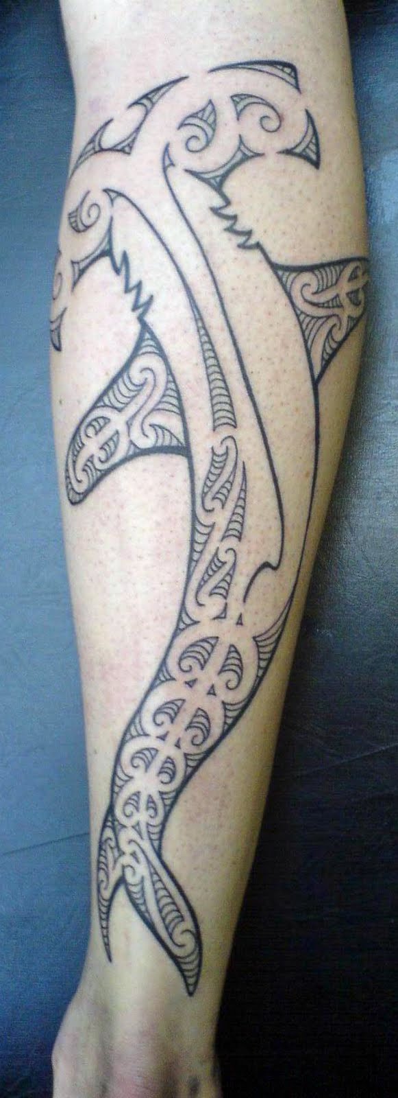 MAORI POLYNESIAN TATTOO Maori Hammerhead Shark Tattoo Design