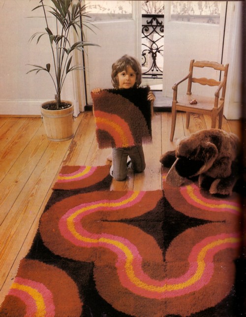 Knit for Victory: 1970s puzzle rug