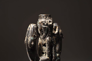 Ancient Near Eastern Luristan horse / chariot bronze finial