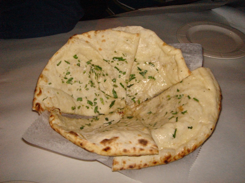 Food from all over the World Ginger Garlic Bread or Naan