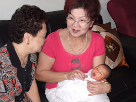 Xavier with his grandmother and great-grandmother