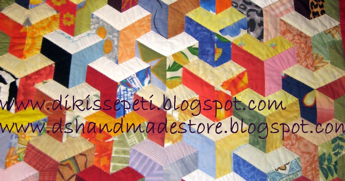 <em>dikis sepeti</em> Üç boyutlu Patchwork Yatak Örtüsü