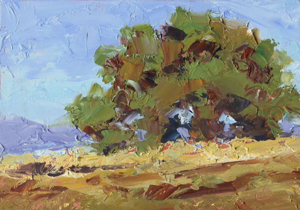 Oil Painting With Palette Knife Plein Air Oil Painting With Palette Knife Plein Air