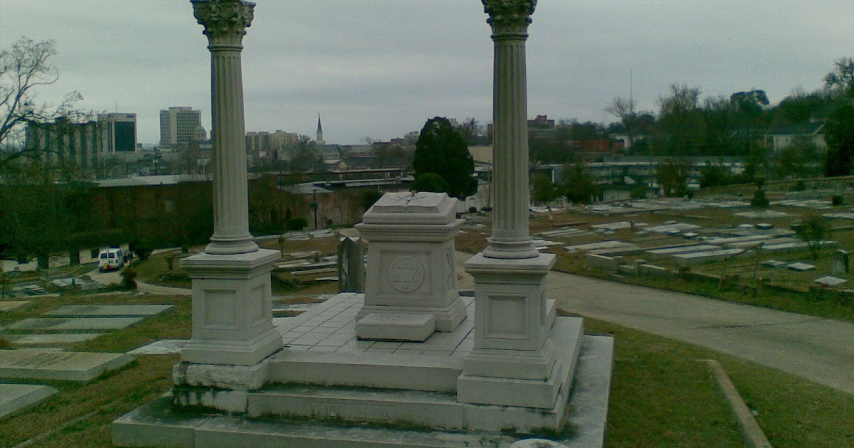 The Burning Taper Masonic monuments at Macon, Rose Hill Cemetery