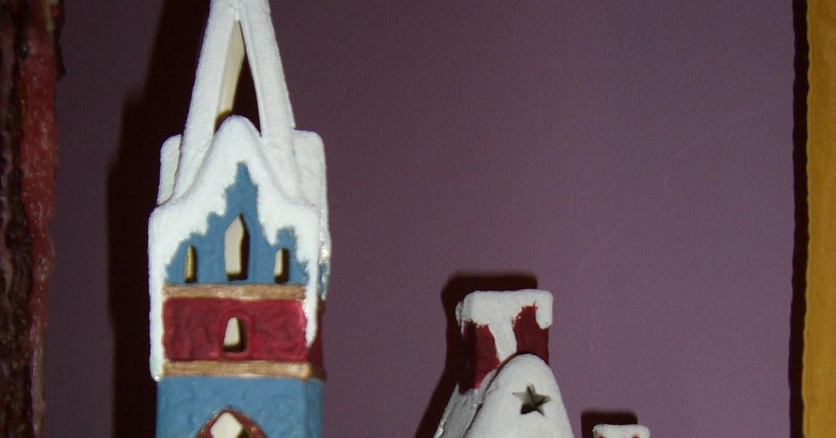 universo caballa: Casas de ceramica decoradas a mano.