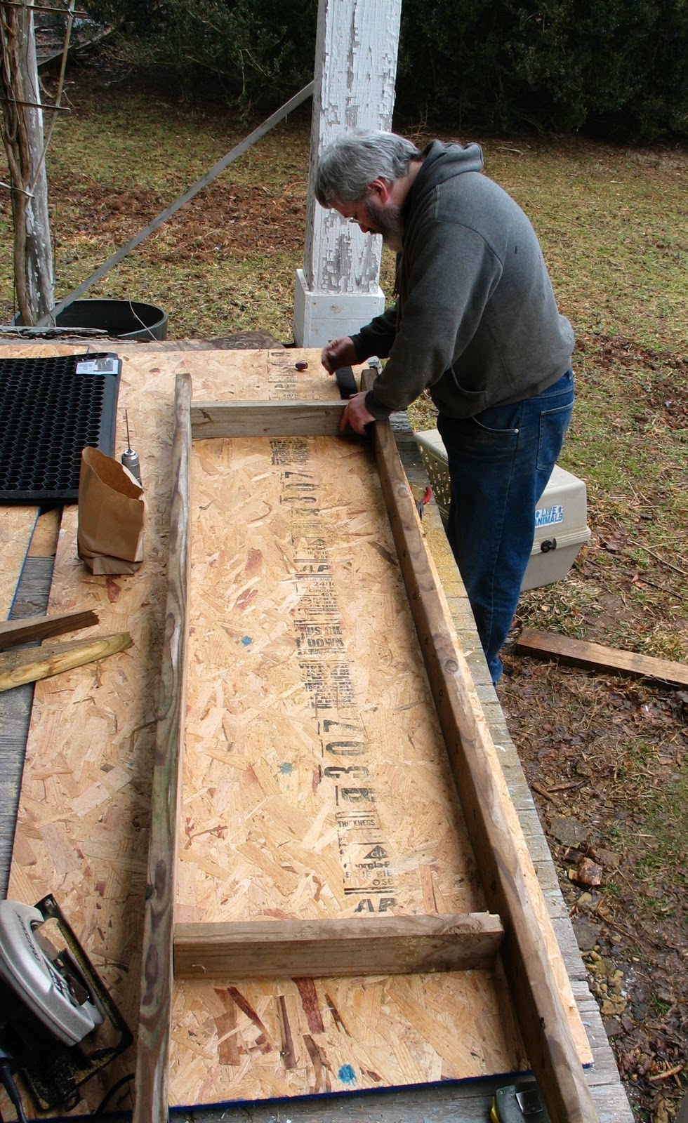 Losing Our Shirts, Keeping The Farm Building a Livestock Loading Ramp
