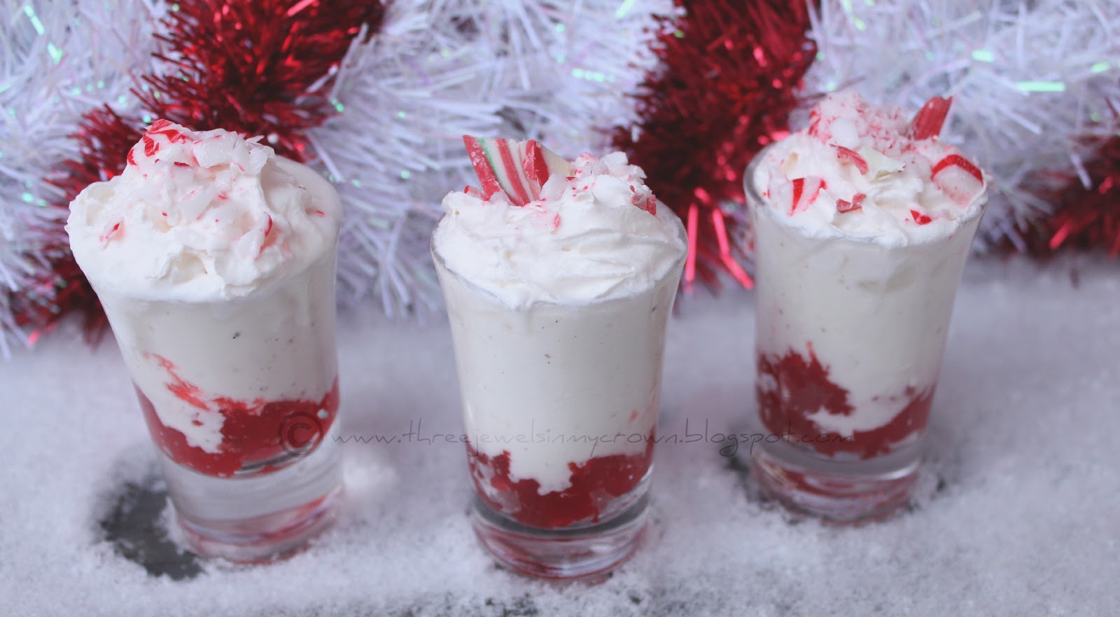 Three Jewels In My Crown Treat your party guests to a candy cane shot