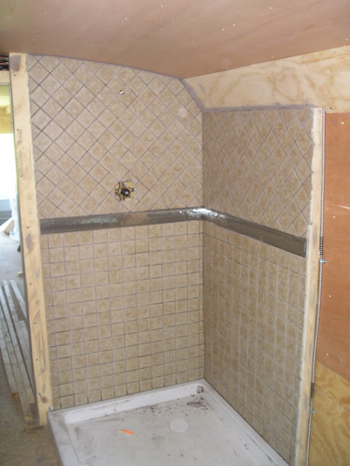 Shower tile is completed