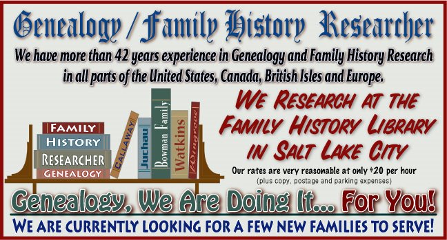 Genealogy, We are doing it... for YOU!