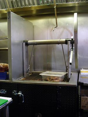 The wood-fired grill and rotisserie