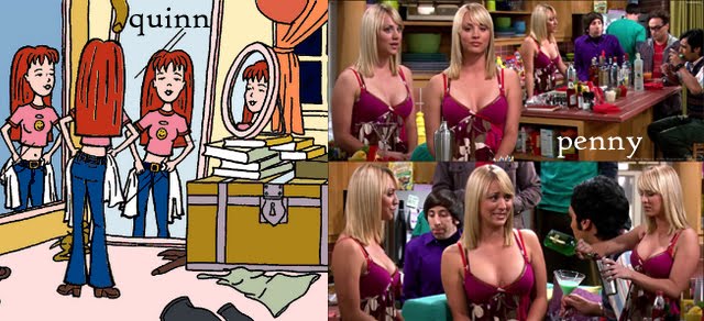 Contoh Quinn dan Brittany Daria Penny The Big Bang Theory 