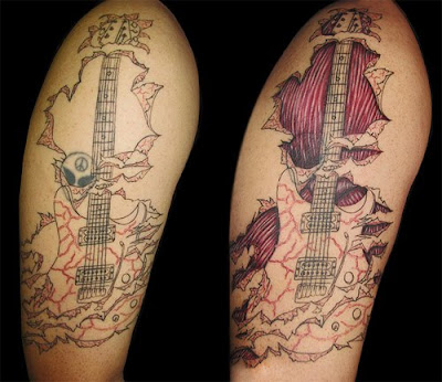 guitar tattoo. how my PRS Guitar tattoo