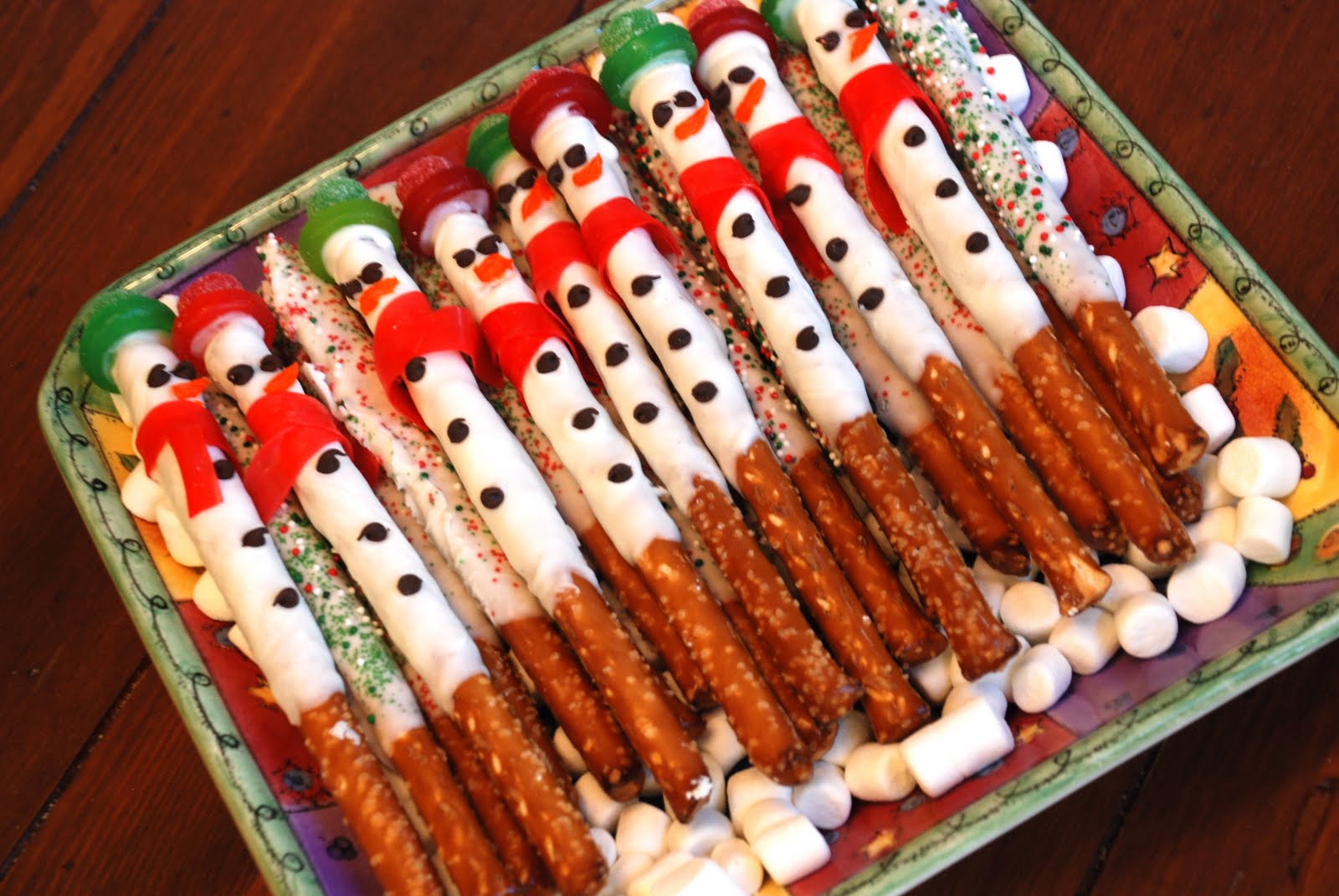 A Capricious Perspective Snowmen Pretzels