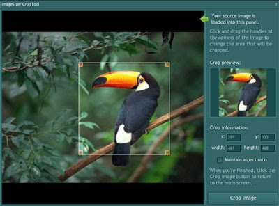 ImageSizer Adobe AIR application preview