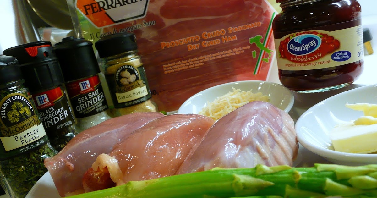 Life as a Bon Vivant Asparagus & Dry Cured Ham Chicken Roll