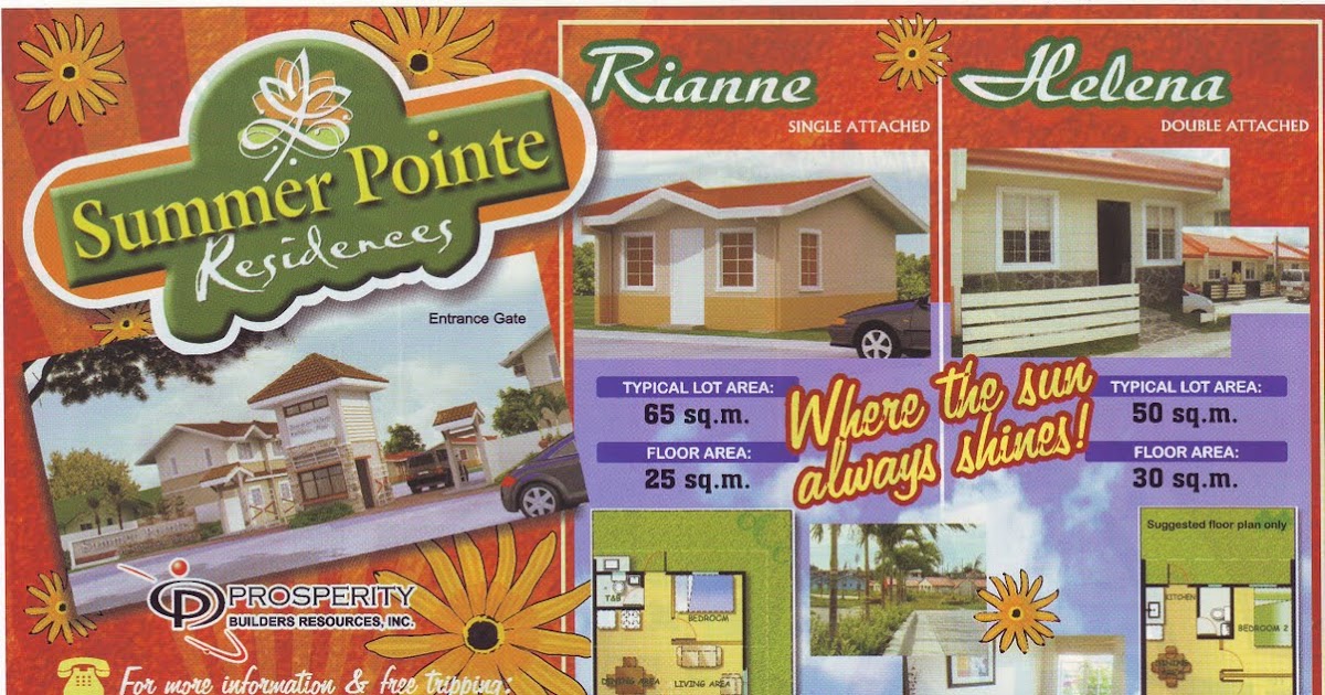 Affordable House and Lot Summer Pointe Residences