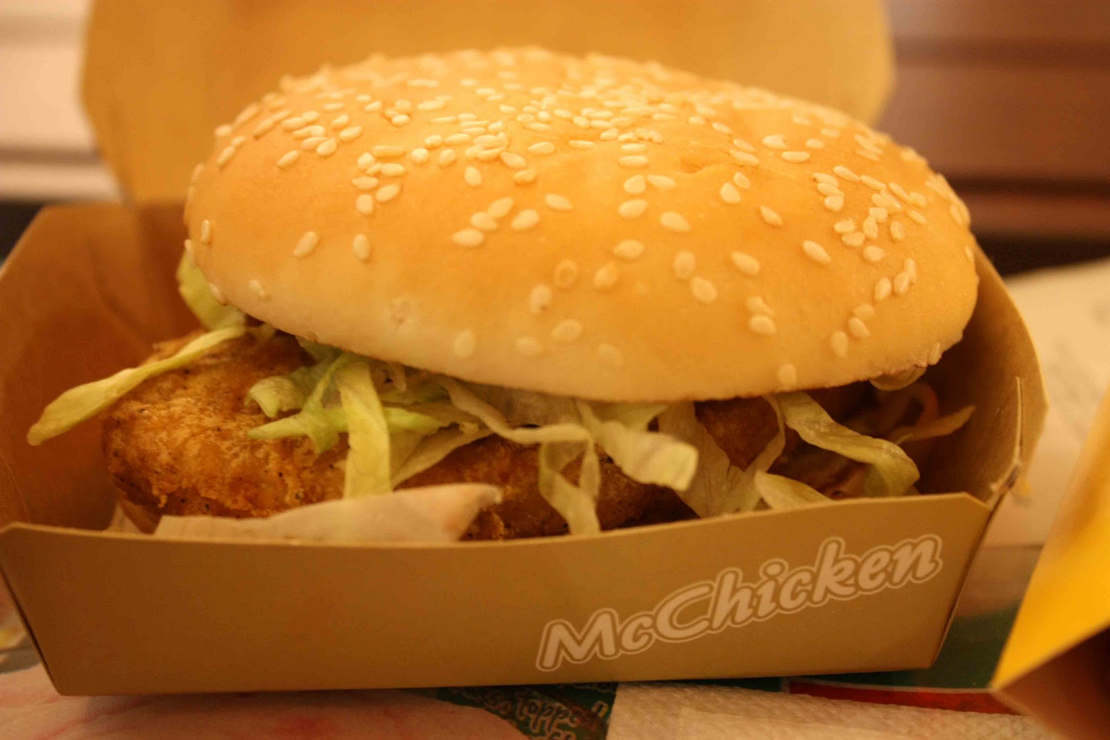 I like ordering the McChicken Sandwich because I feel its the healthiest fo...