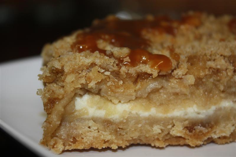 You can't go wrong with Caramel Apple Cheesecake Bars - PLUS Streusel 
