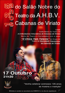 SALÃO NOBRE DO TEATRO DA A.H.B.V CABANAS DE VIRIATO 125 ANOS
