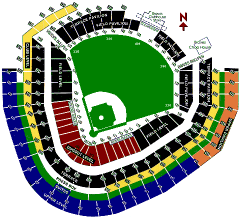 Turner Field Seating Chart Shade