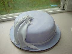 Simple fondant cake