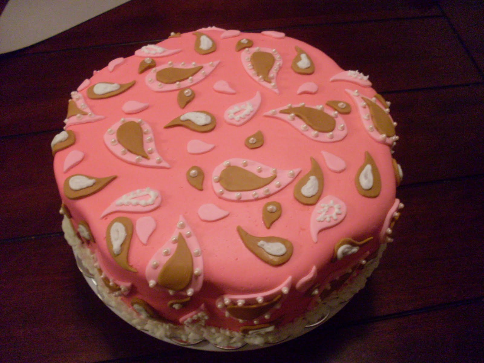 Capital Cakes Paisley Birthday Cake