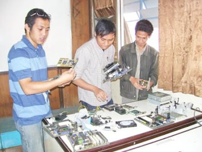 Hardware assembly by attendants