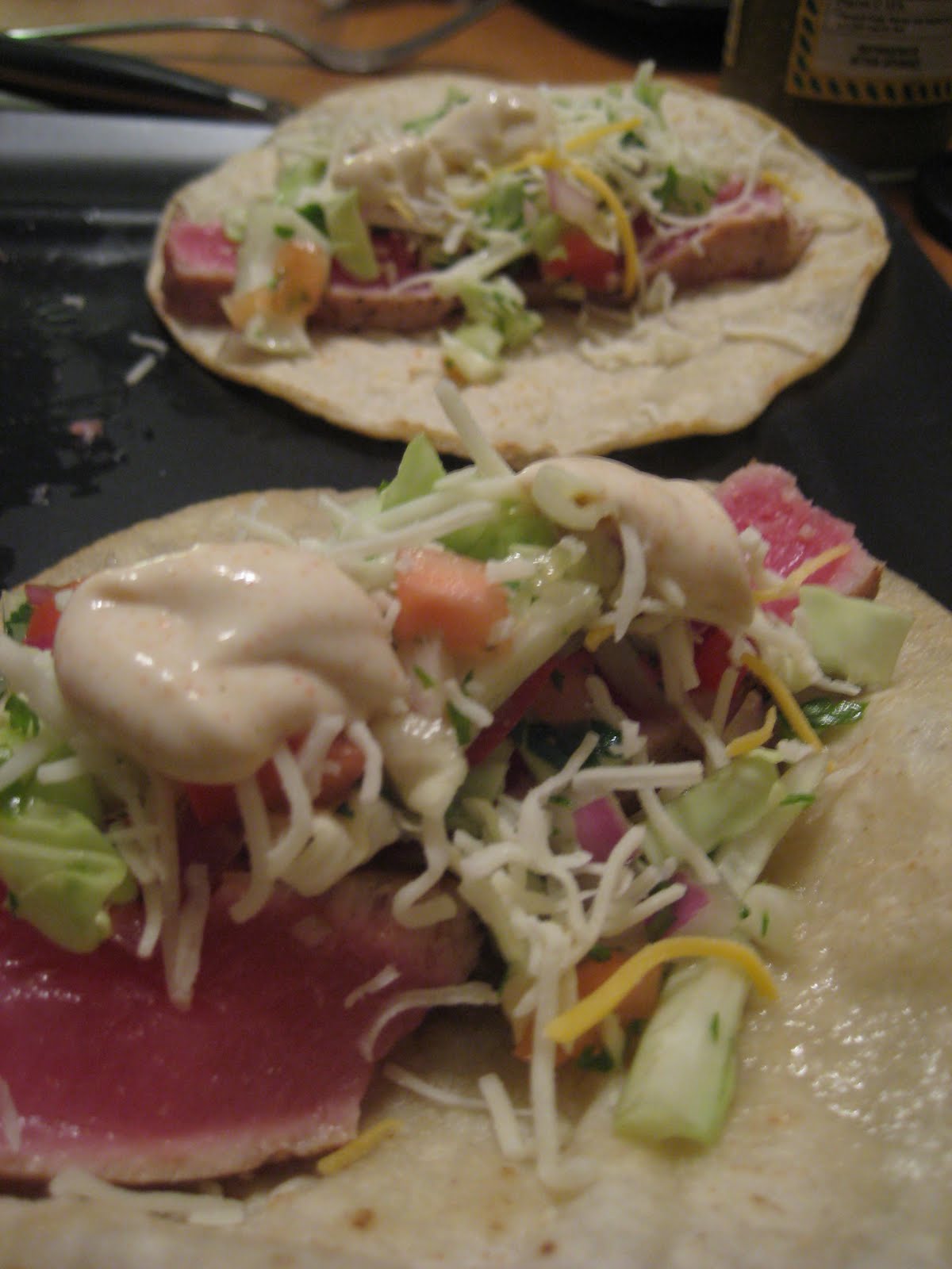 Liz's Livelihood Seared Ahi Tuna Tacos