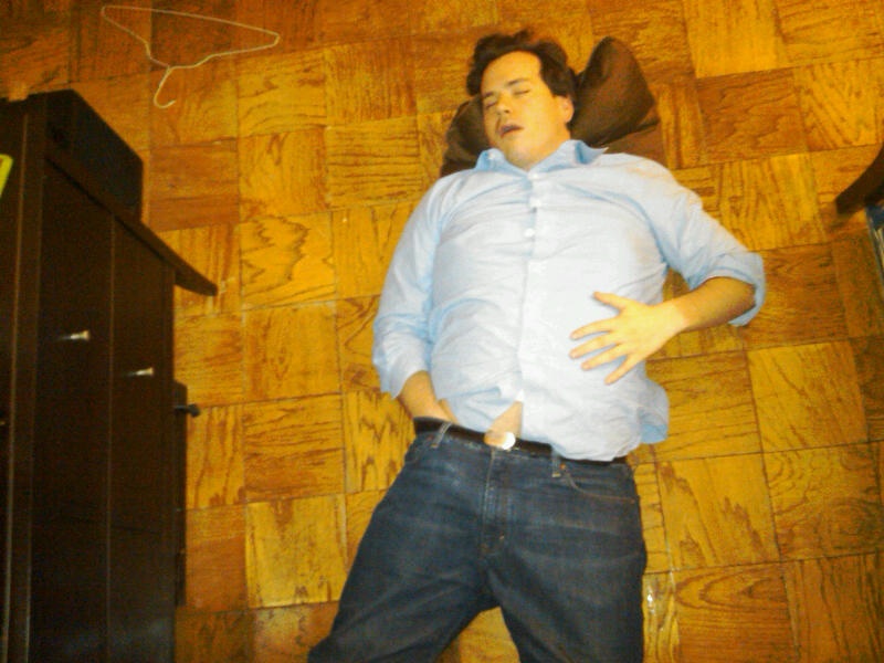 sleeping with hands in pants